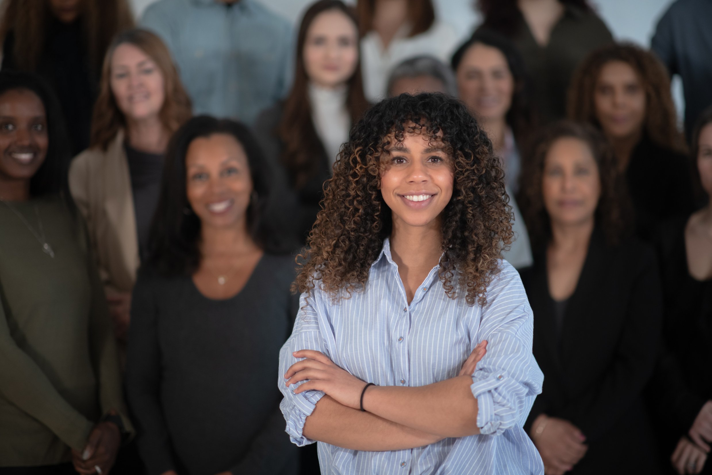 Multi-Ethnic Women's Business Portrait stock photo